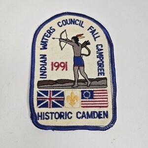 1991 Indian Waters Council Fall Camporee Patch - Historic Camden BSA Scout Badge